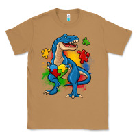 Toasted Coconut autism trex Classic Tee - Zillion Design Studio