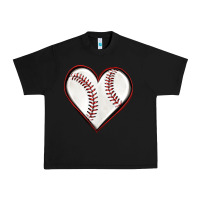 Black baseball heart Urban Heavy Tee - texasbilliewilder