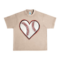 French Oak baseball heart Urban Heavy Tee - texasbilliewilder