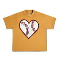 Peanut Butter baseball heart Urban Heavy Tee - texasbilliewilder
