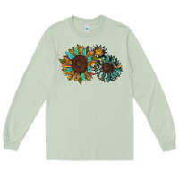Matcha western sunflowers Long Sleeve Tee - RanaPortraitStore