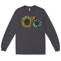 Smoke western sunflowers Long Sleeve Tee - RanaPortraitStore