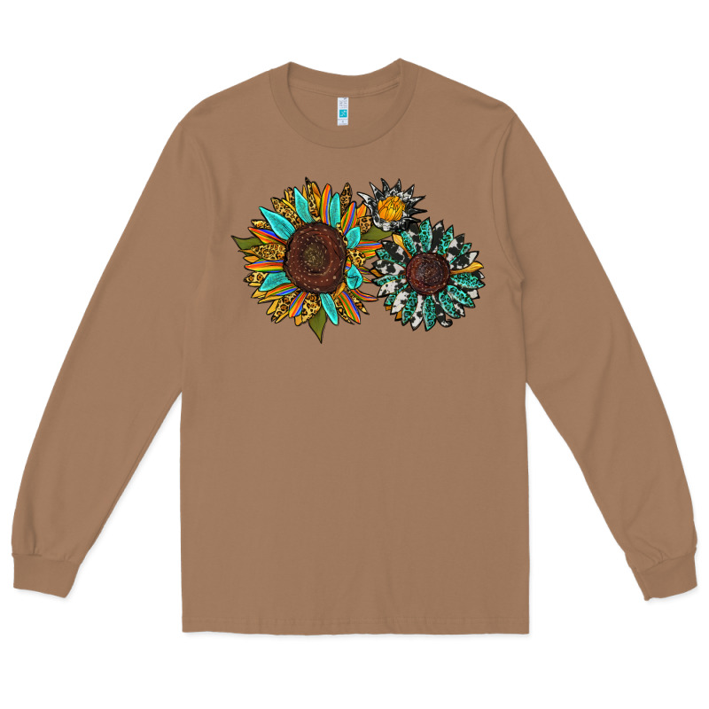 Western Sunflowers Long Sleeve Tee by RanaPortraitStore | Teevron