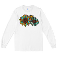 White western sunflowers Long Sleeve Tee - RanaPortraitStore
