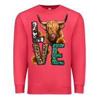 Cardinal love long haired cow Premium Sweatshirt - Jasminsmagicworld