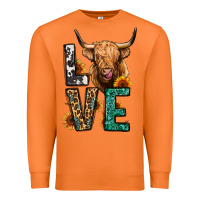 Carrot love long haired cow Premium Sweatshirt - Jasminsmagicworld
