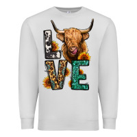 Dove Grey love long haired cow Premium Sweatshirt - Jasminsmagicworld