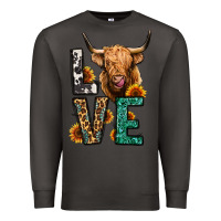 Smoke love long haired cow Premium Sweatshirt - Jasminsmagicworld