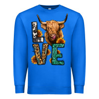 True Royal love long haired cow Premium Sweatshirt - Jasminsmagicworld