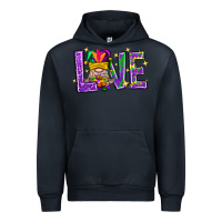 Navy Mardi Gras Love With Gnome Urban Hoodie - BundleAndBundleShop