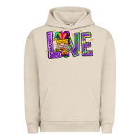 Pigment French Oak Mardi Gras Love With Gnome Urban Hoodie - BundleAndBundleShop
