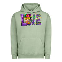 Pigment Oil Green Mardi Gras Love With Gnome Urban Hoodie - BundleAndBundleShop