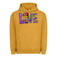Pigment Peanut Butter Mardi Gras Love With Gnome Urban Hoodie - BundleAndBundleShop