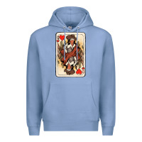 Colony Blue queen of hearts cowgirl Premium Hoodie - NancyCooperArtShop