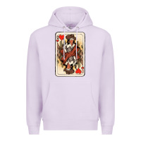 Lilac queen of hearts cowgirl Premium Hoodie - NancyCooperArtShop