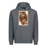 Rock queen of hearts cowgirl Premium Hoodie - NancyCooperArtShop