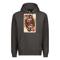 Smoke queen of hearts cowgirl Premium Hoodie - NancyCooperArtShop