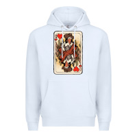White queen of hearts cowgirl Premium Hoodie - NancyCooperArtShop