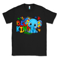 Black be kind autism elephant Classic Tee - Zillion Design Studio