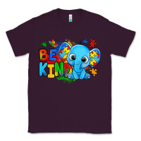 Plum be kind autism elephant Classic Tee - Zillion Design Studio