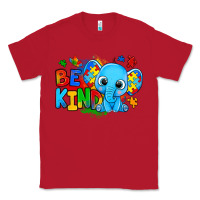 Red be kind autism elephant Classic Tee - Zillion Design Studio