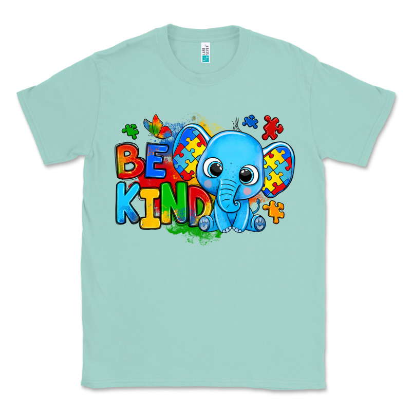Be Kind Autism Elephant Classic Tee by Zillion Design Studio | Teevron