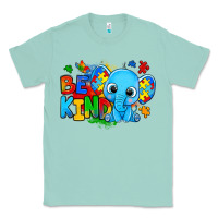 Seafoam be kind autism elephant Classic Tee - Zillion Design Studio
