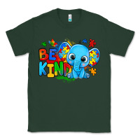 Sports Green be kind autism elephant Classic Tee - Zillion Design Studio