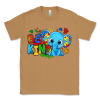Toasted Coconut be kind autism elephant Classic Tee - Zillion Design Studio