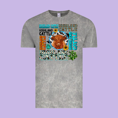 Vintage Tee highland cattle