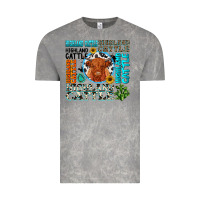 Cloud Rock highland cattle Vintage Tee - texasbilliewilder