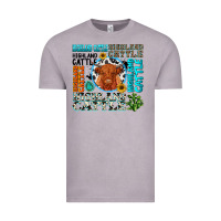 Vintage Zinc highland cattle Vintage Tee - texasbilliewilder