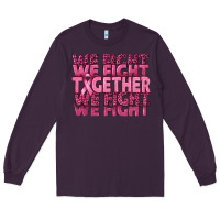 Plum Together We Fight Long Sleeve Tee - texasbilliewilder