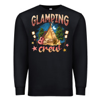 Black glamping crew Premium Sweatshirt - NancyCooperArtShop