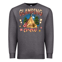 Charcoal Heather glamping crew Premium Sweatshirt - NancyCooperArtShop