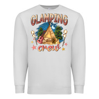 Dove Grey glamping crew Premium Sweatshirt - NancyCooperArtShop