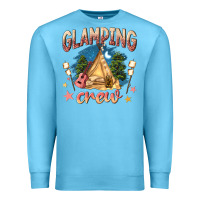 Ocean Blue glamping crew Premium Sweatshirt - NancyCooperArtShop