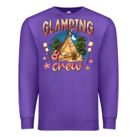 Purple glamping crew Premium Sweatshirt - NancyCooperArtShop