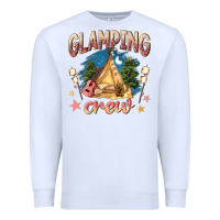 White glamping crew Premium Sweatshirt - NancyCooperArtShop
