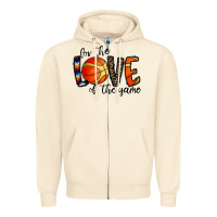 Sandshell for the love of the game basketball Zipper Hoodie - CowhideDigitalArt