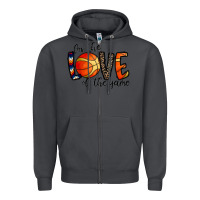 Smoke for the love of the game basketball Zipper Hoodie - CowhideDigitalArt