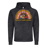 Vintage Black back to school rainbow hello second grade Vintage Hoodie - AdoDesignShop