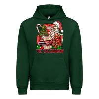 Forest Green Tis The Season Christmas Cakes Truck Urban Hoodie - BundleAndBundleShop