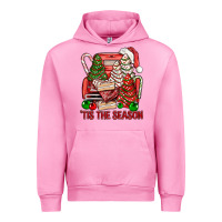 Fuchsia Pink Tis The Season Christmas Cakes Truck Urban Hoodie - BundleAndBundleShop