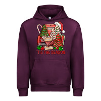 Mauve Wine Tis The Season Christmas Cakes Truck Urban Hoodie - BundleAndBundleShop