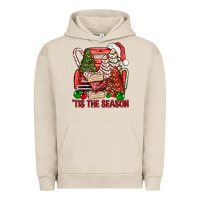 Pigment French Oak Tis The Season Christmas Cakes Truck Urban Hoodie - BundleAndBundleShop