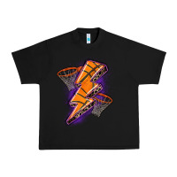 Black basketball lightning bolt Urban Heavy Tee - Zillion Design Studio