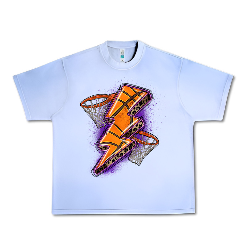 Basketball Lightning Bolt Urban Heavy Tee by Zillion Design Studio | Teevron
