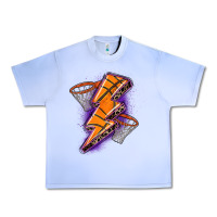 Grape Ice basketball lightning bolt Urban Heavy Tee - Zillion Design Studio