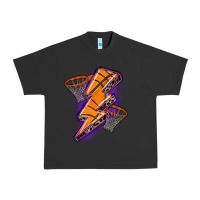 Pigment Black basketball lightning bolt Urban Heavy Tee - Zillion Design Studio